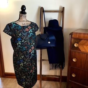 Monsoon Tamzin party jacquard dress. Size 16.